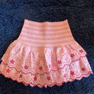 LoveShackFancy mini skirt